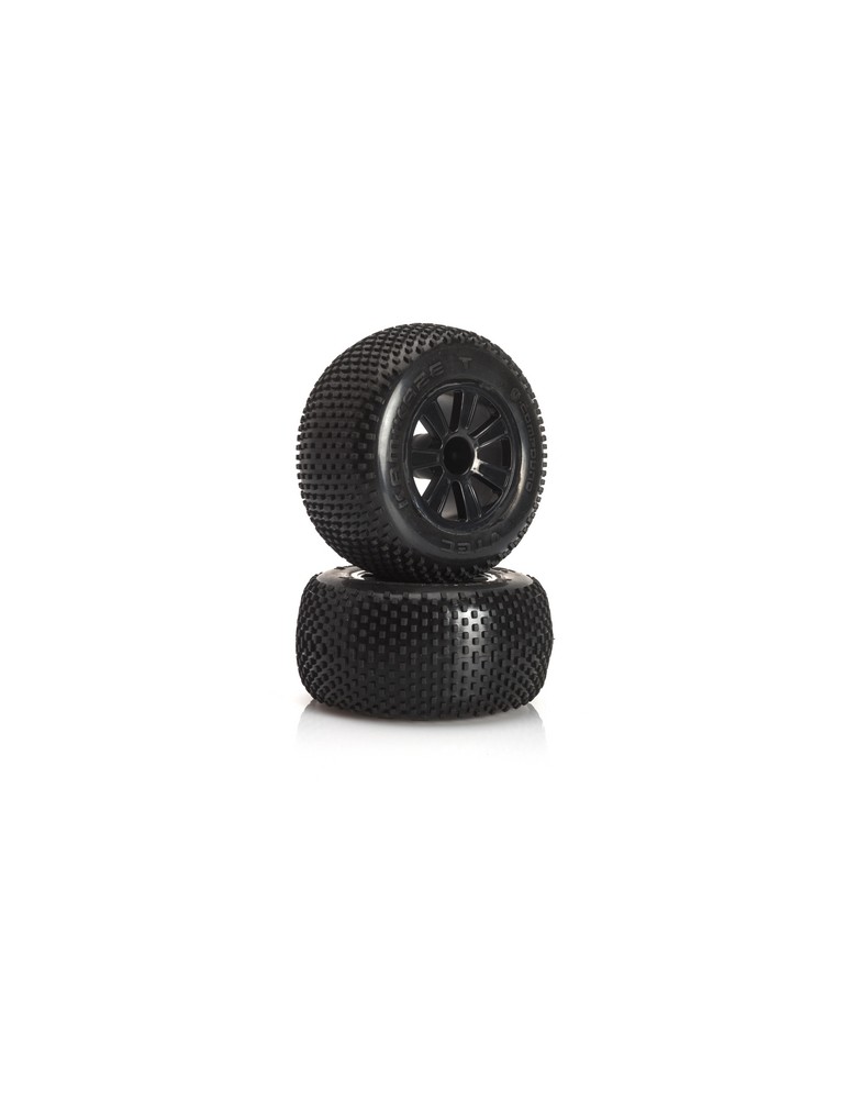 VTEC Kamikaze 10 pre-glued tyre rear - 1/10 Truggy J-Compound