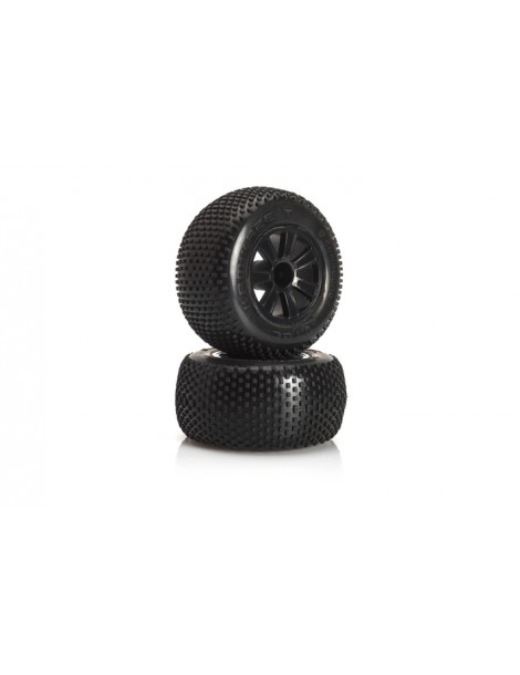 VTEC Kamikaze 10 pre-glued tyre rear - 1/10 Truggy J-Compound