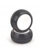 Pre-Glued Mezzo 1/10 - Rear Tyres - Yellow (High Performance, 1 pair)