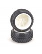 Pre-Glued Mezzo 1/10 - Rear Tyres - Yellow (High Performance, 1 pair)