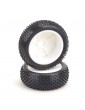 Pre-Glued Mezzo 1/10 - 4WD Front Tyres - Yellow (High Performance, 1 pair)