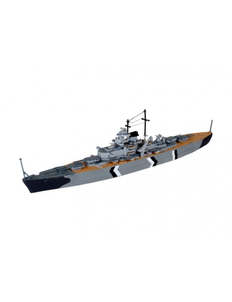 Revell Bismarck 1:1200 pradedančiųjų modeliukų rinkinys su dažais ir klijais