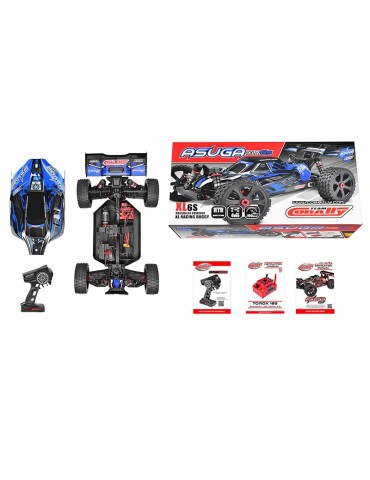 Team Corally - ASUGA XLR 6S - RTR - Blue - Brushless Power 6S - No Battery - No Charger