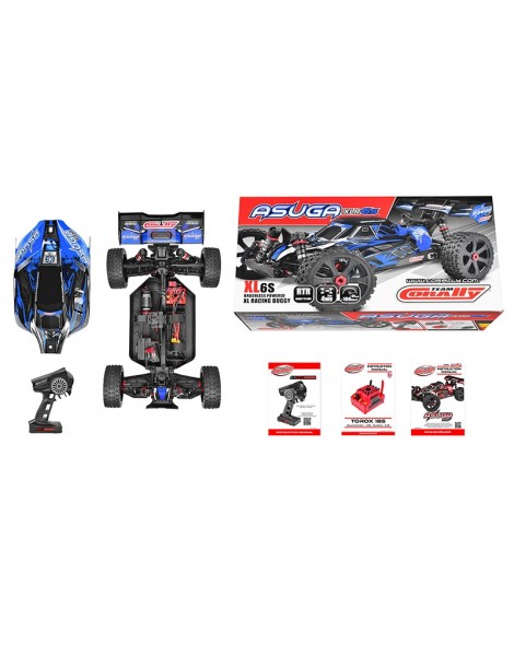 Team Corally - ASUGA XLR 6S - RTR - Blue - Brushless Power 6S - No Battery - No Charger