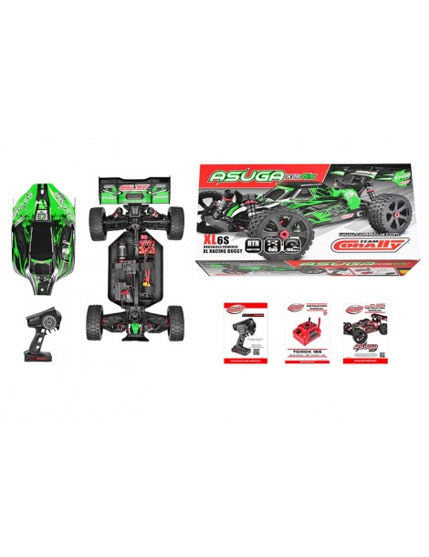 Team Corally - ASUGA XLR 6S - RTR - Green - Brushless Power 6S - No Battery - No Charger