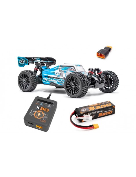 SPIRIT NXT RR Brushless 1/8 mėlynas RC buggy su baterija ir įkrovikliu