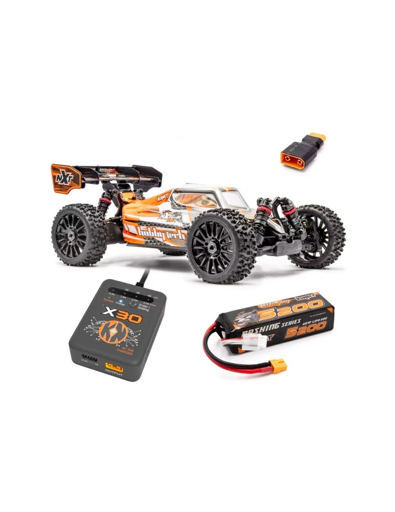 SPIRIT NXT RR Brushless 1/8 oranžinis RC buggy su baterija ir įkrovikliu