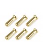 Bullit Connector 5.0mm - Male - Solid Type - Gold Plated - Ultra Low Resistance - Wire 90