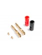 Bananas plug 4mm Screw (black+red)
