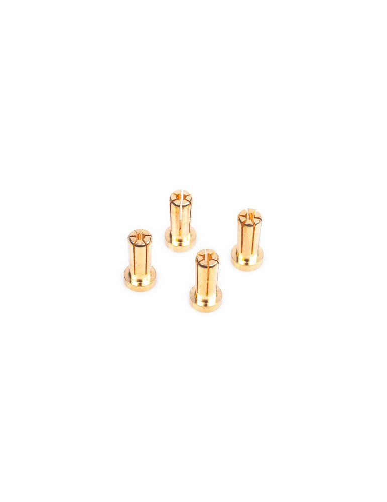 5mm Gold connectors - WorksTeam - 14mm length (4 pcs.)