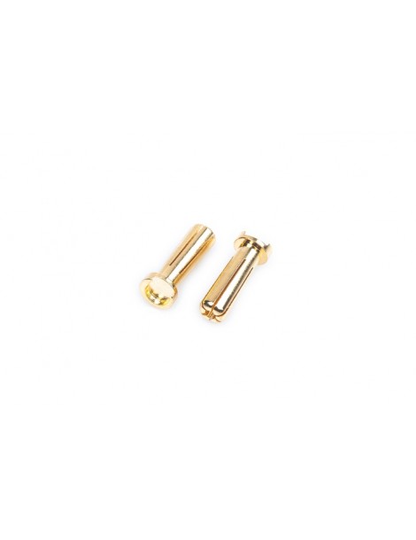 5mm Gold connectors - WorksTeam - 18mm length (4 pcs.)