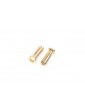 5mm Gold connectors - WorksTeam - 18mm length (4 pcs.)