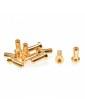 4mm Gold Plug Male 12mm (10pcs)