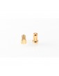 5mm Gold Plug Male Short (2 pcs)