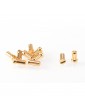 5mm Gold Plug Male Short (10pcs)