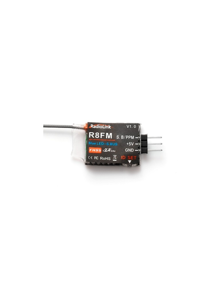 RC imtuvas R8FM Mini 2.4GHz FHSS 8 kanalų S-BUS PPM – CyborgShop