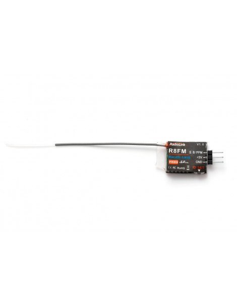 RC imtuvas R8FM Mini 2.4GHz FHSS 8 kanalų S-BUS PPM – CyborgShop