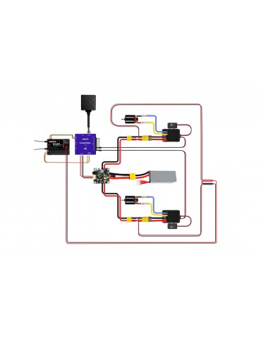 RC imtuvas R16F 2.4GHz 16CH FHSS su telemetrija – Radiolink – CyborgShop
