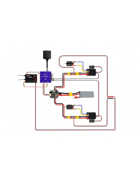 RC imtuvas R16F 2.4GHz 16CH FHSS su telemetrija – Radiolink – CyborgShop