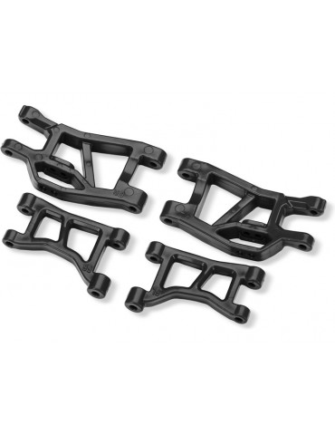 Traxxas Black Front Upper & Lower Suspension Arms (L&R)