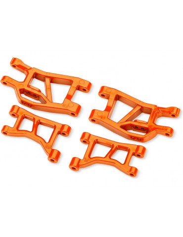 Traxxas Orange Front Upper & Lower Suspension Arms (L&R)