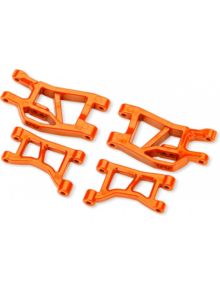 Traxxas Orange Front Upper & Lower Suspension Arms (L&R)