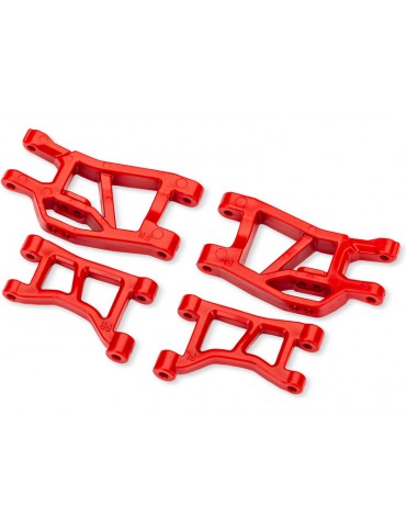 Traxxas Red Front Upper & Lower Suspension Arms (L&R)
