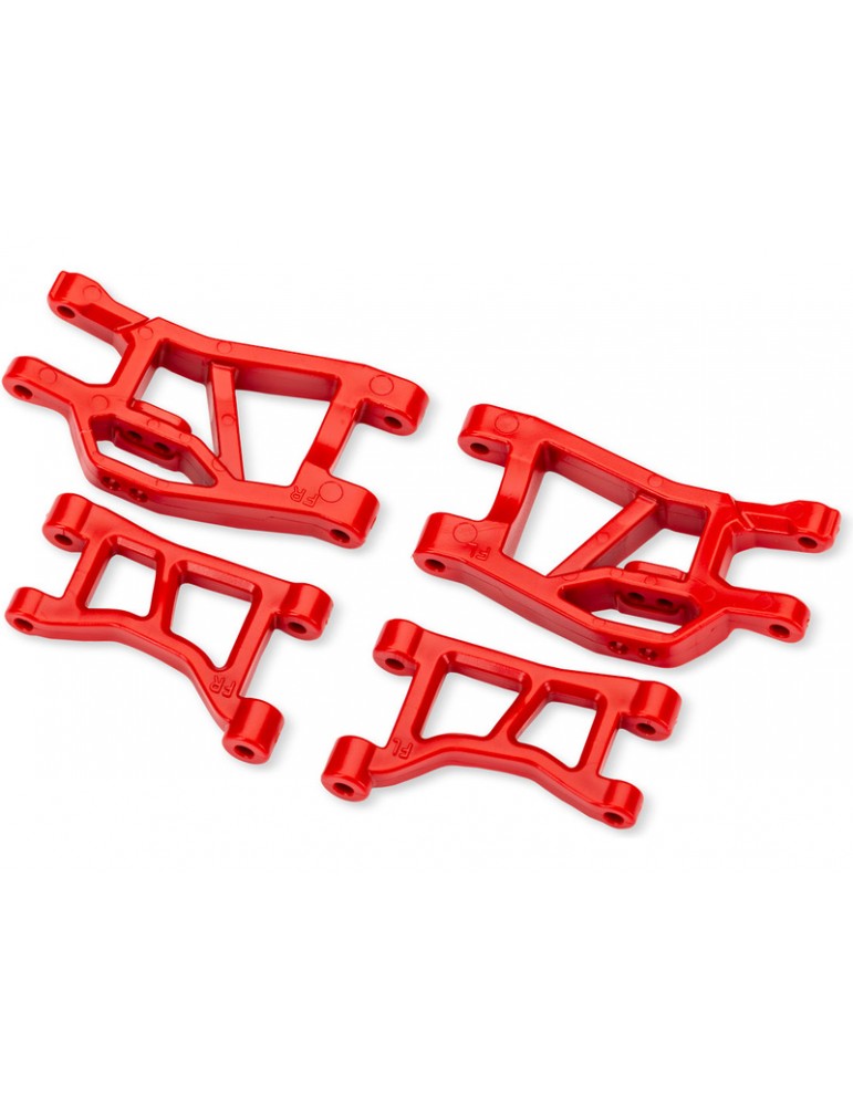 Traxxas Red Front Upper & Lower Suspension Arms (L&R)