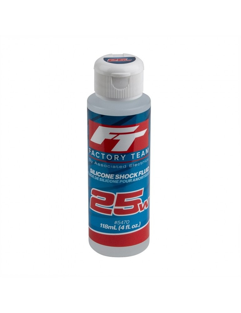 Team Associated FT Silicone Shock Fluid, 25wt (275 cSt), 118ml