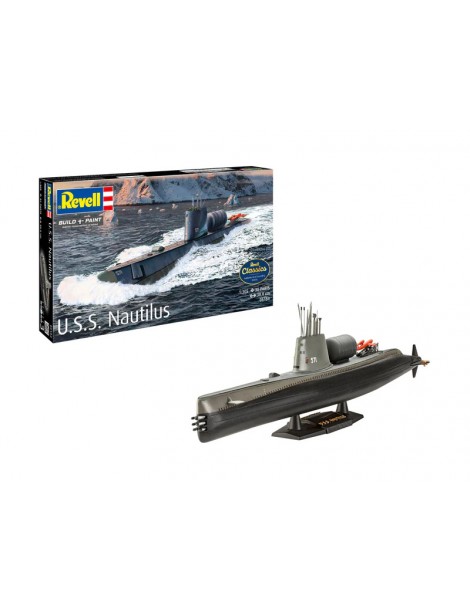 Revell USS Nautilus 1:305 branduolinio povandeninio laivo modelis