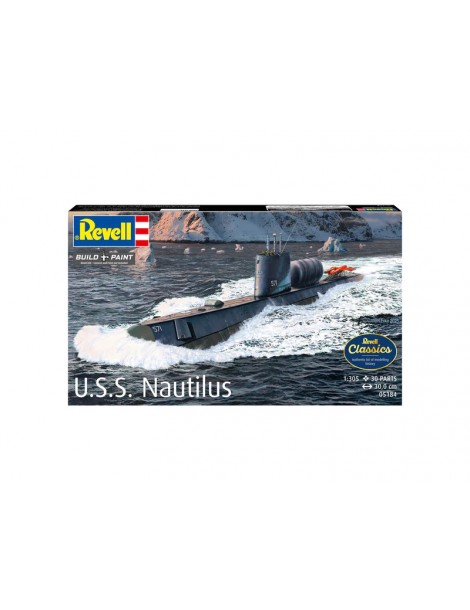 Revell USS Nautilus 1:305 branduolinio povandeninio laivo modelis