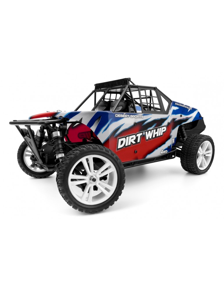 HiMOTO 1/10 Desert Buggy DIRT WHIP Brushless 2.4 GHz RTR set, blue/red