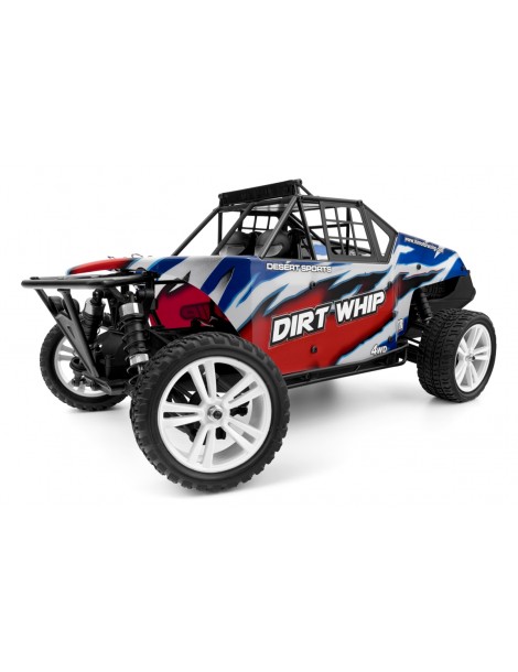 HiMOTO 1/10 Desert Buggy DIRT WHIP Brushless 2.4 GHz RTR set, blue/red
