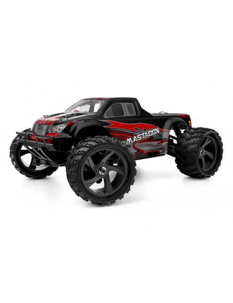 HiMOTO Monster Truck MASTADON 1:18 Brushless 4WD RTR raudonas RC modelis