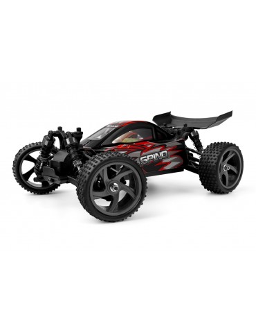 HiMOTO Buggy SPINO 1:18 Brushed 4WD RTR raudonas RC modelis