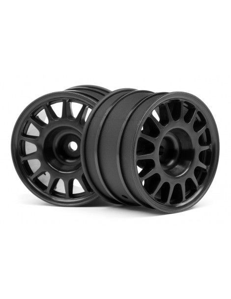 WR8 Rally Off-Road Wheel Black (48X33Mm/2Pcs)