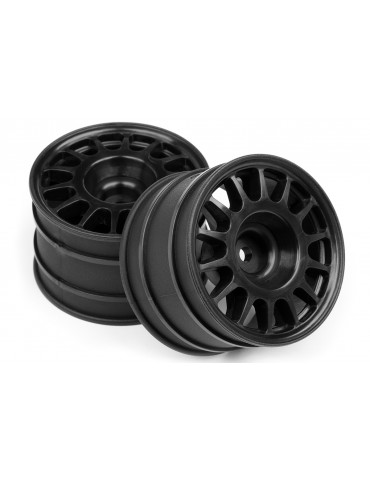 WR8 Rally Off-Road Wheel Black (48X33Mm/2Pcs)
