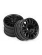 WR8 Rally Off-Road Wheel Black (48X33Mm/2Pcs)