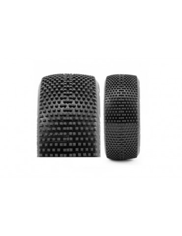 CLAYMORE V2 BUGGY S1 (SUPER SOFT) PRE-MOUNTED White, 2 Pcs.