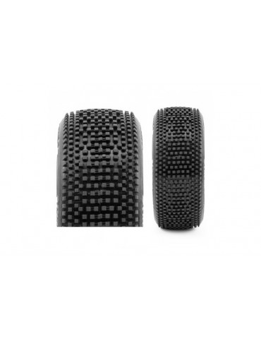 RC padangos HOT DICES V2 S1 Super Soft 1:8 Buggy suklijuotos balti ratlankiai Procircuit – CyborgShop