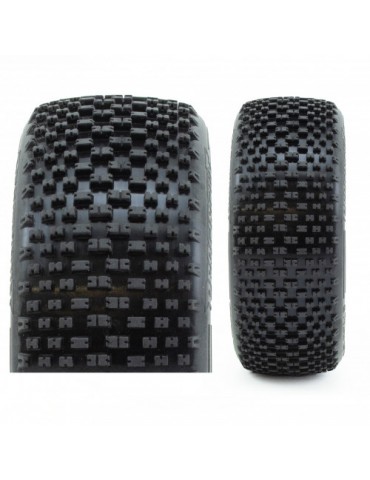 H-BLOCK V2 BUGGY C1 (SUPER SOFT) PRE-MOUNTED Yellow, 2 Pcs.