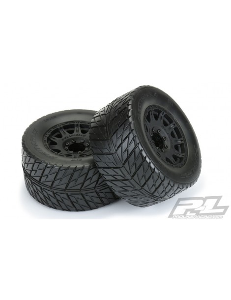 Street Fighter HP 3.8" Street BELTED Tires Mountedfor 17mm MT Front or Rear, Mounted on Ra