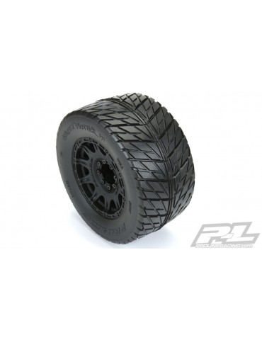 Street Fighter HP 3.8" Street BELTED Tires Mountedfor 17mm MT Front or Rear, Mounted on Ra