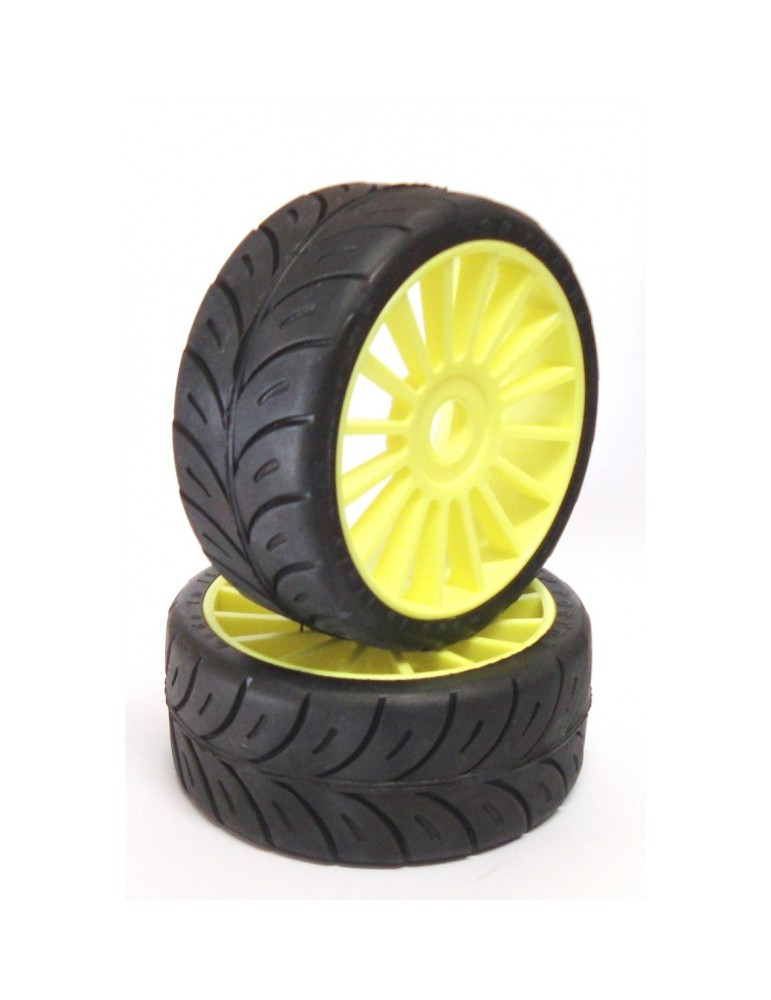 1/8 RALLY GAMES.COMPETITION COMPOUND Medium, YELLOW RIMS, 2 Pcs.