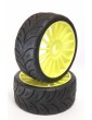 1/8 RALLY GAMES.COMPETITION COMPOUND Medium, YELLOW RIMS, 2 Pcs.