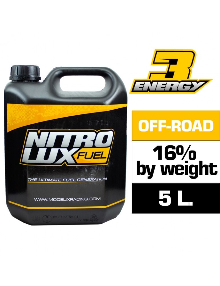 NITROLUX ENERGY3 PRO 16% kuras RC modeliams 5L