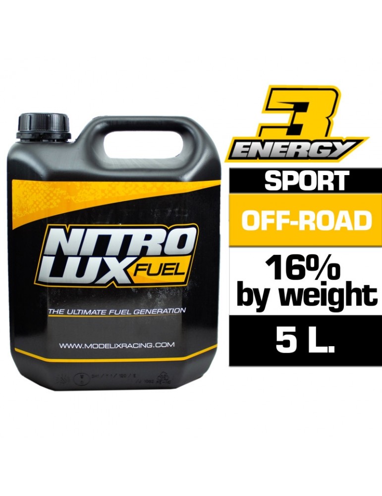 NITROLUX ENERGY3 SPORT 16% kuras RC modeliams 5L