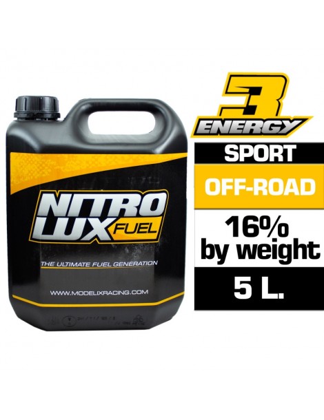 NITROLUX ENERGY3 SPORT 16% kuras RC modeliams 5L