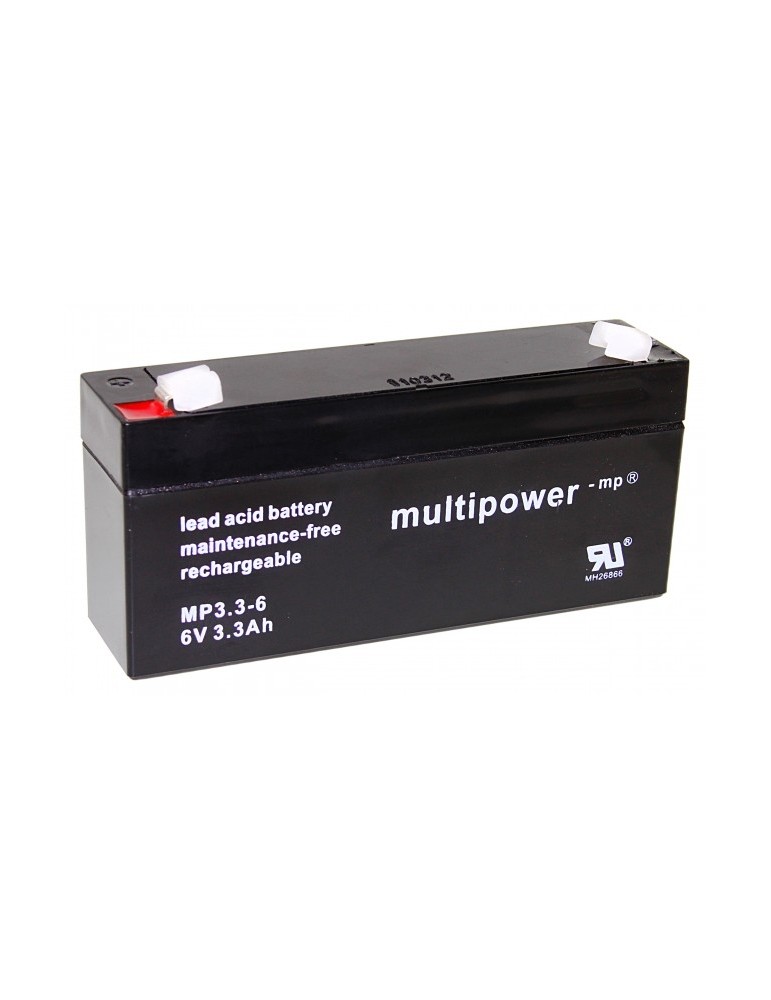 Švino rūgšties akumuliatorius Multipower MP3,3-6V 3,3Ah