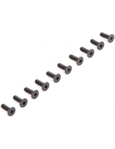 Losi Flat Head Screws M2.5x8mm (10)